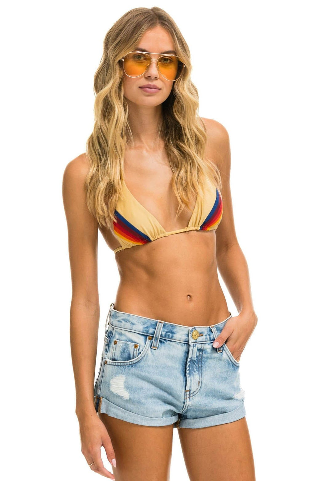 Classic LOW RISE ROCKER JEAN SHORTS - SUPER LIGHT