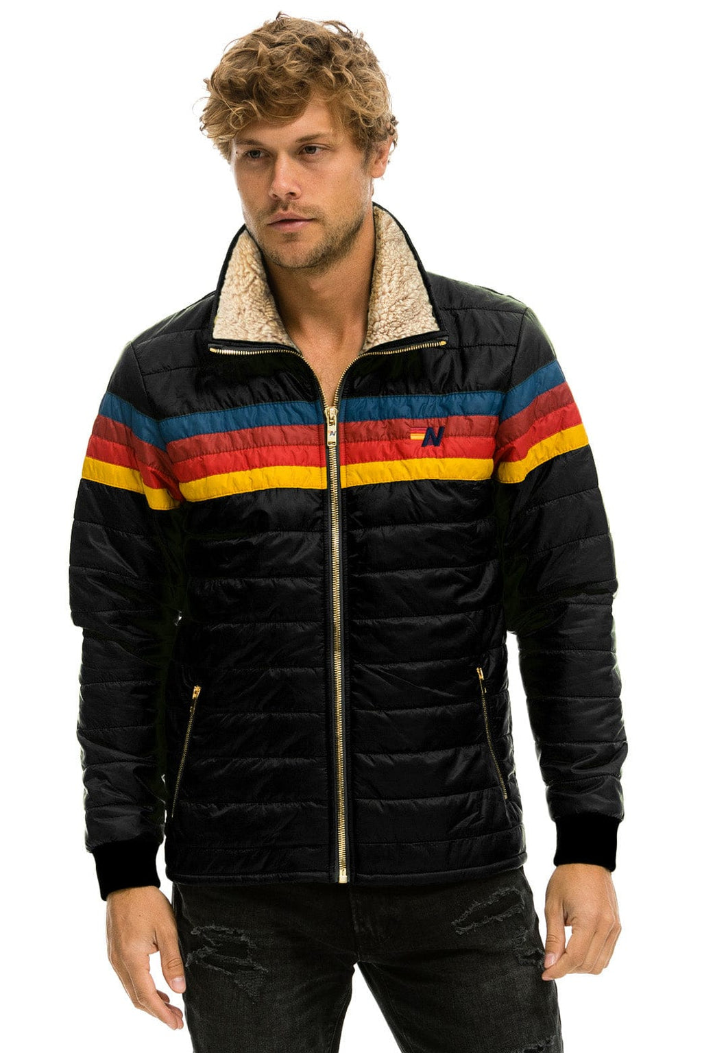 Classic 4 STRIPE JACKET - BLACK