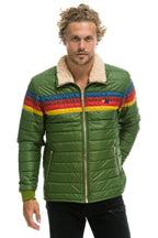 Classic 4 STRIPE JACKET - GARDEN GREEN