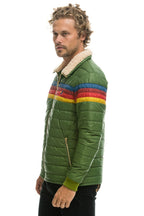 Classic 4 STRIPE JACKET - GARDEN GREEN