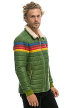 Classic 4 STRIPE JACKET - GARDEN GREEN