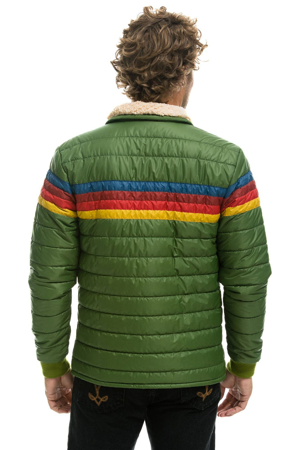 Classic 4 STRIPE JACKET - GARDEN GREEN