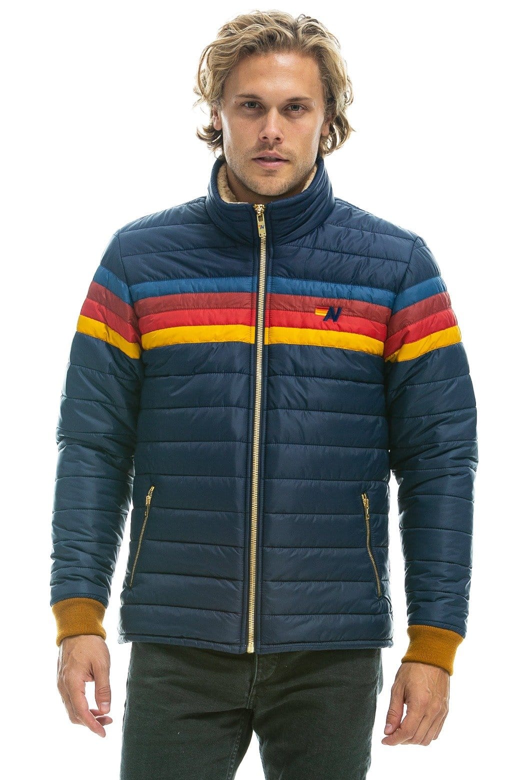 Classic 4 STRIPE JACKET - NAVY