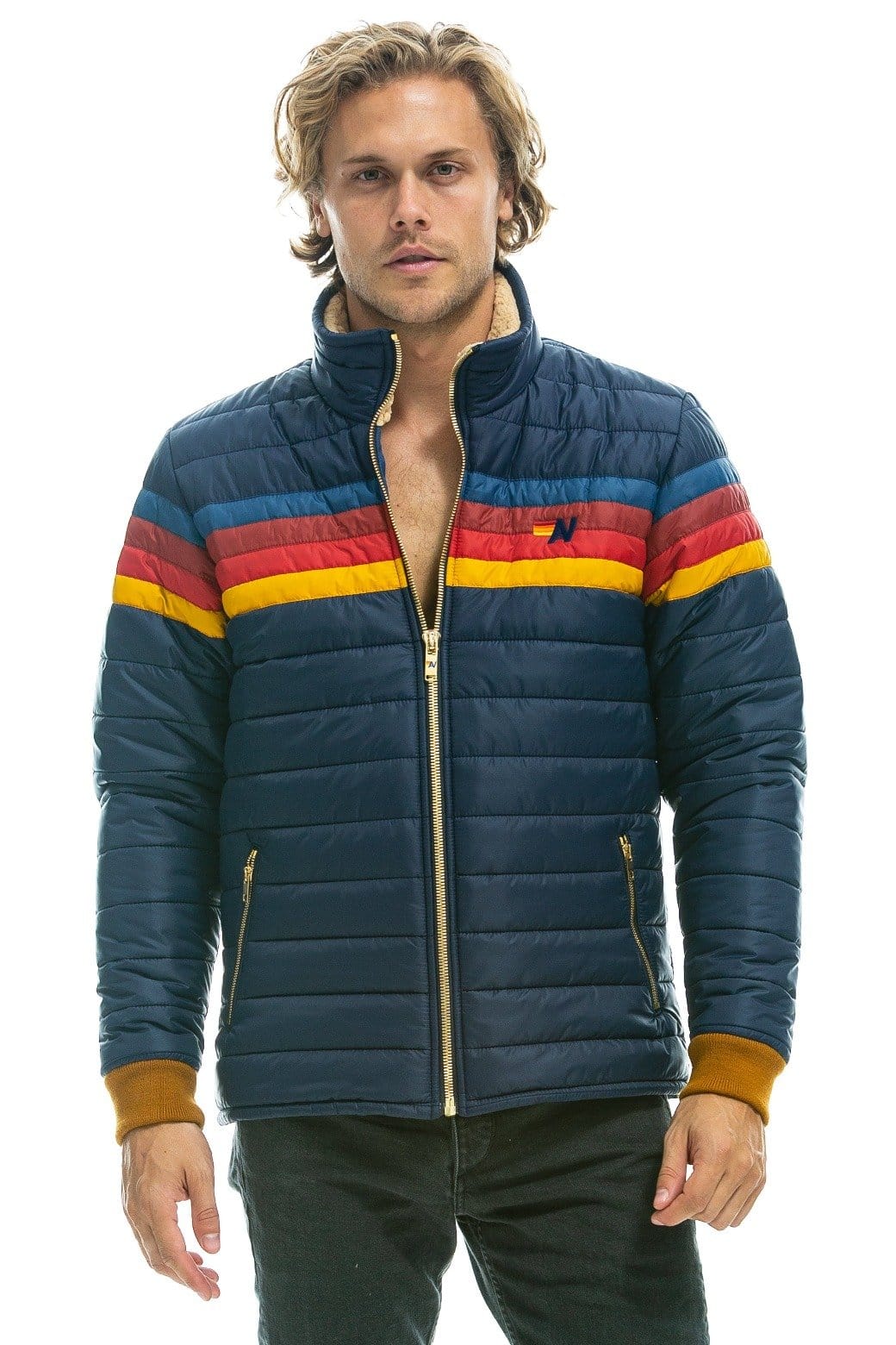 Classic 4 STRIPE JACKET - NAVY