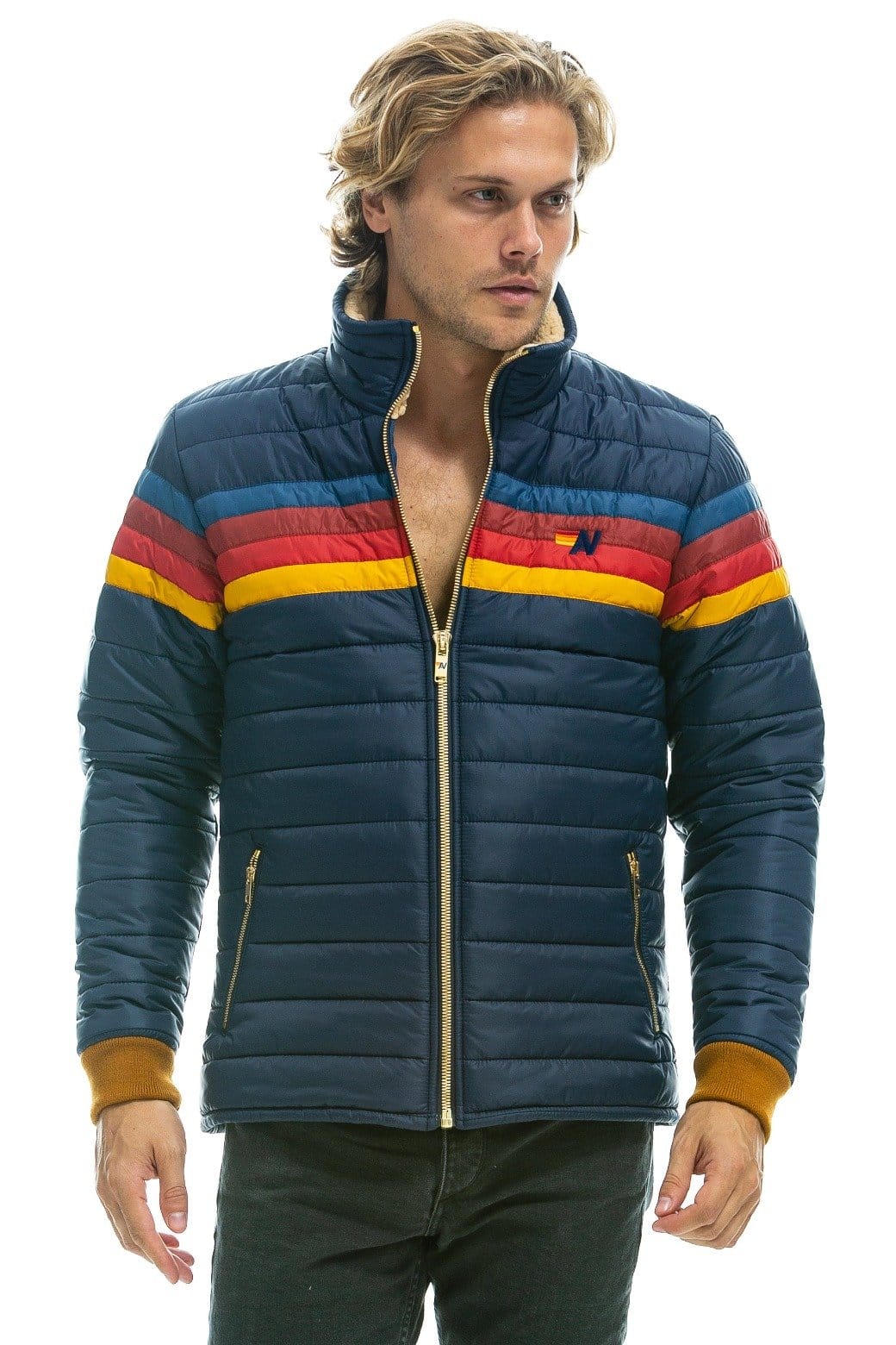 Classic 4 STRIPE JACKET - NAVY