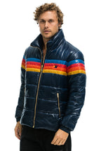 Classic 4 STRIPE LUXE TRAVELER JACKET - GLOSSY DEEP BLUE
