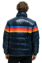 Classic 4 STRIPE LUXE TRAVELER JACKET - GLOSSY DEEP BLUE