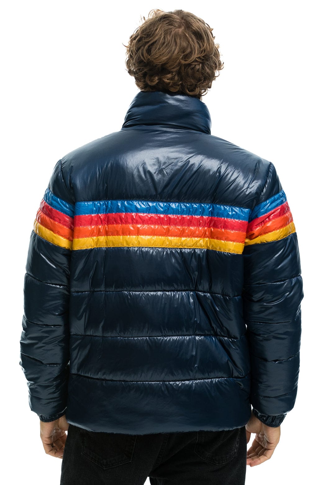 Classic 4 STRIPE LUXE TRAVELER JACKET - GLOSSY DEEP BLUE