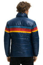 Classic 4 STRIPE LUXE TRAVELER JACKET - GLOSSY DEEP BLUE