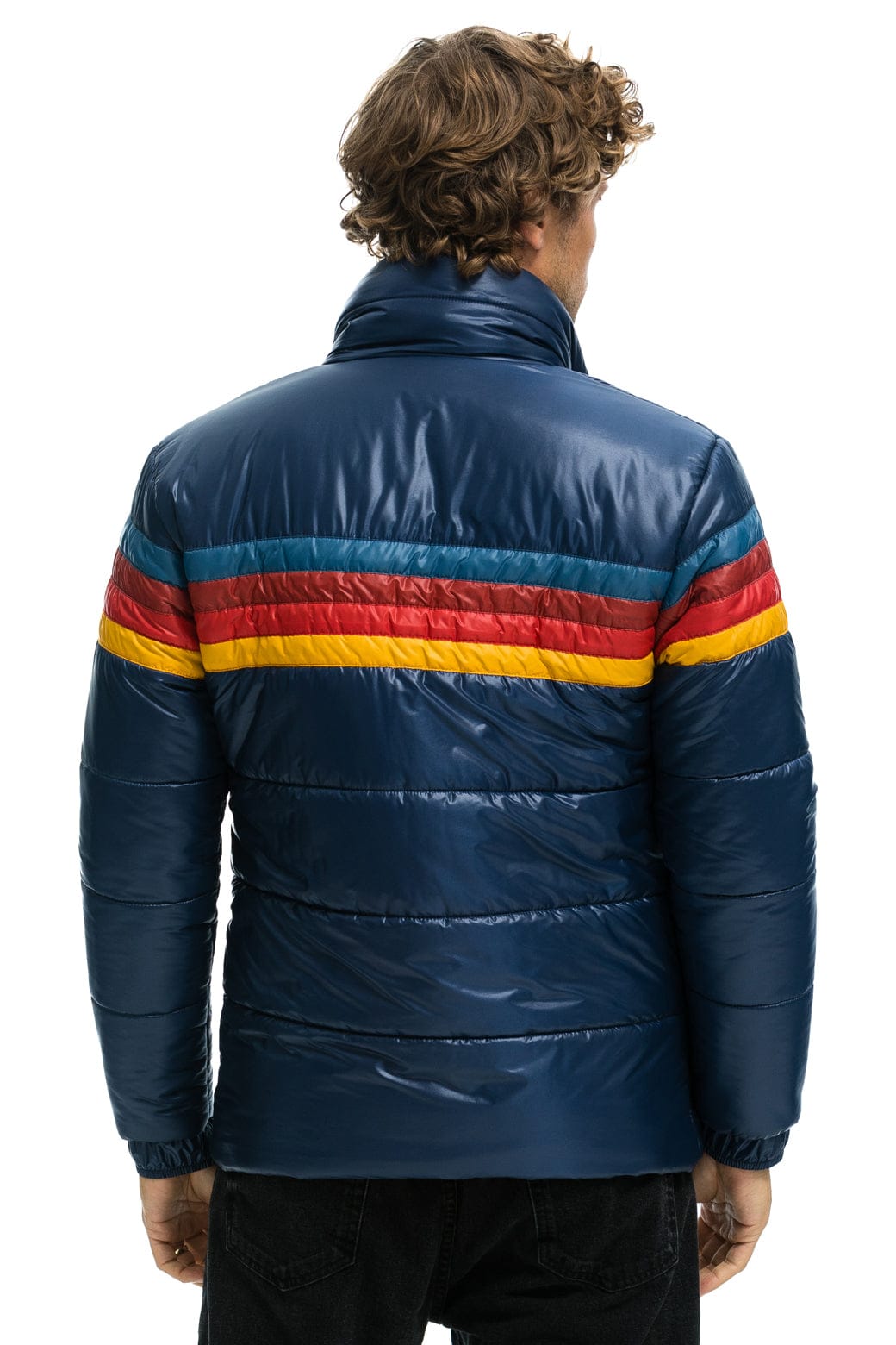 Classic 4 STRIPE LUXE TRAVELER JACKET - GLOSSY DEEP BLUE