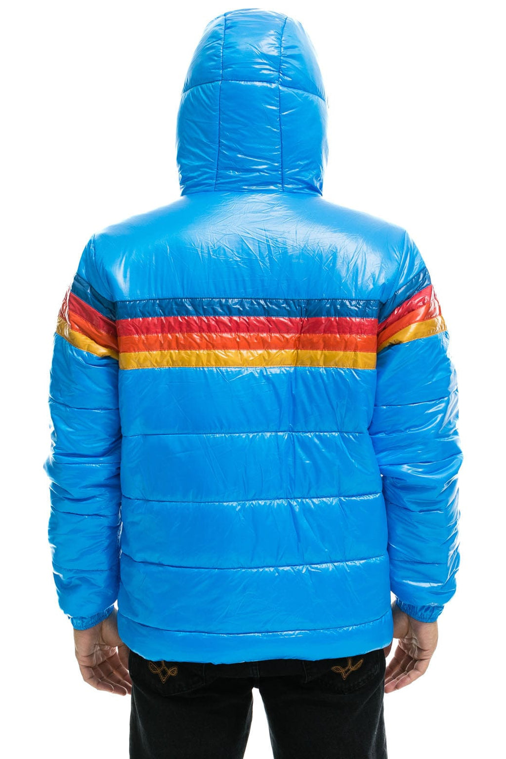 Classic 4 STRIPE LUXE TREKKER JACKET - GLOSSY BLUE