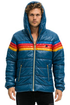 Classic 4 STRIPE LUXE TREKKER JACKET - GLOSSY DEEP BLUE