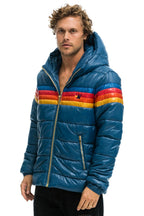 Classic 4 STRIPE LUXE TREKKER JACKET - GLOSSY DEEP BLUE