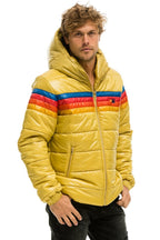 Classic 4 STRIPE LUXE TREKKER JACKET - GLOSSY KHAKI