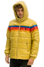 Classic 4 STRIPE LUXE TREKKER JACKET - GLOSSY KHAKI
