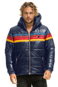 Classic 4 STRIPE LUXE TREKKER JACKET - GLOSSY NAVY