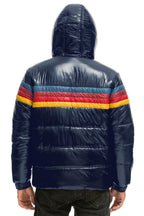 Classic 4 STRIPE LUXE TREKKER JACKET - GLOSSY NAVY