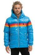 Classic 4 STRIPE LUXE TREKKER JACKET - GLOSSY OCEAN