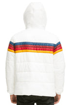 Classic 4 STRIPE LUXE TREKKER JACKET - GLOSSY WHITE