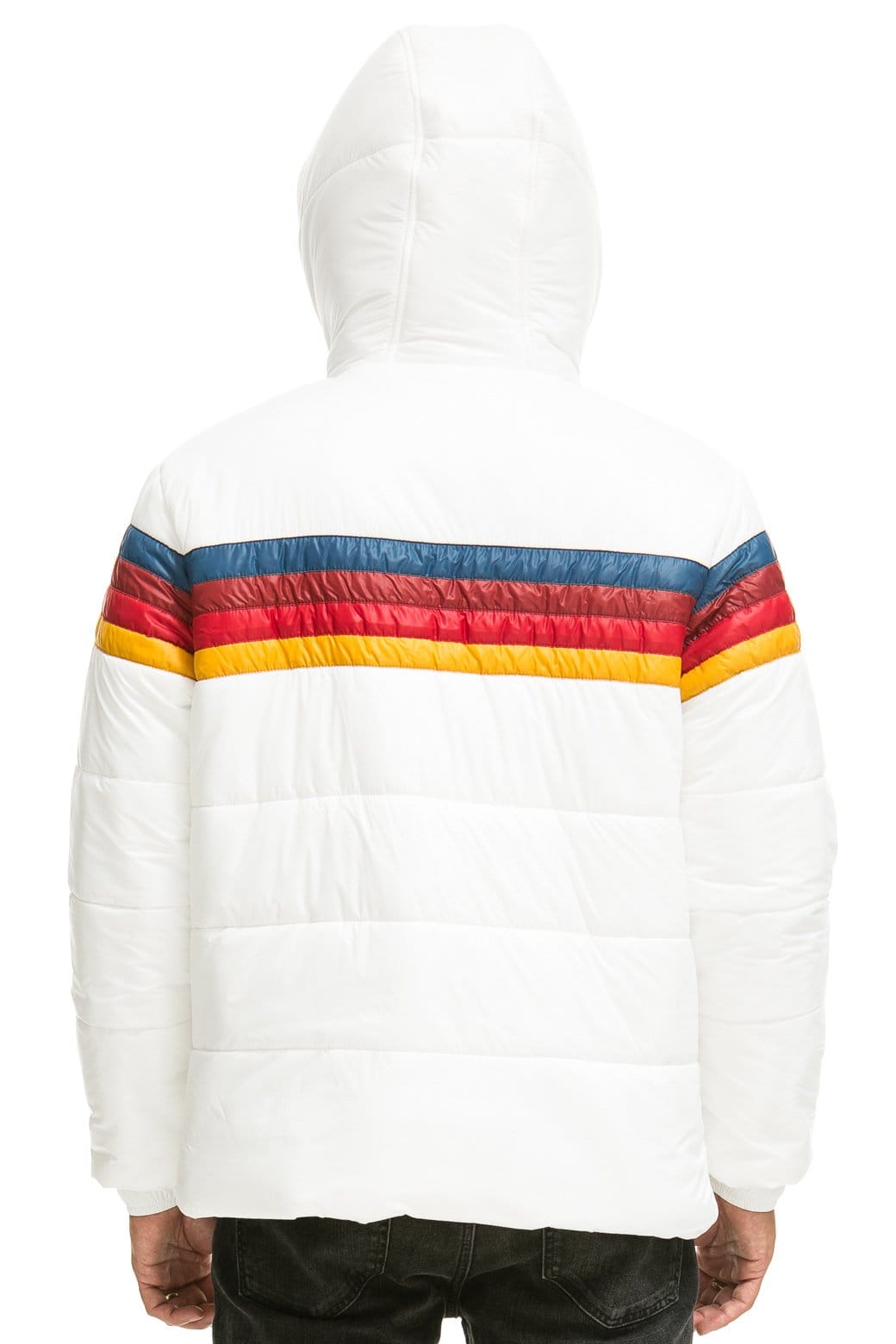 Classic 4 STRIPE LUXE TREKKER JACKET - GLOSSY WHITE