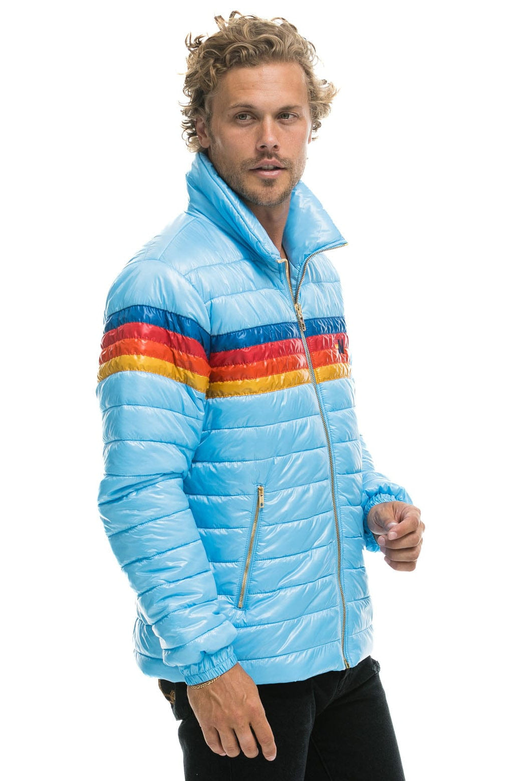 Classic 4 STRIPE TRAVELER JACKET - GLOSSY SKY