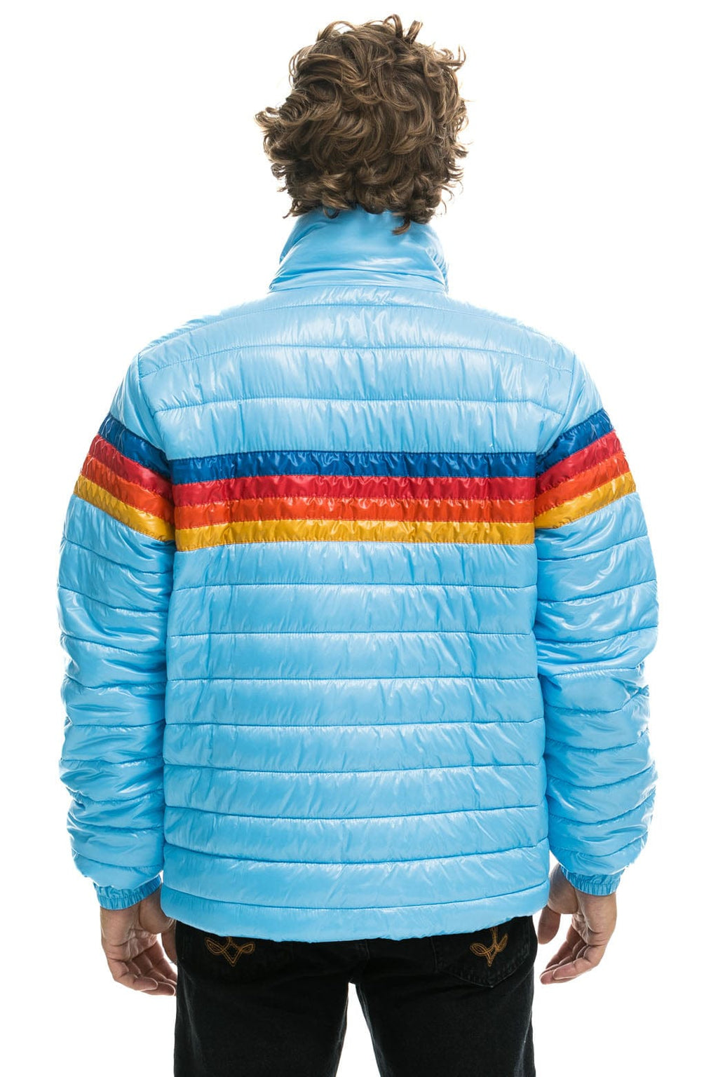 Classic 4 STRIPE TRAVELER JACKET - GLOSSY SKY