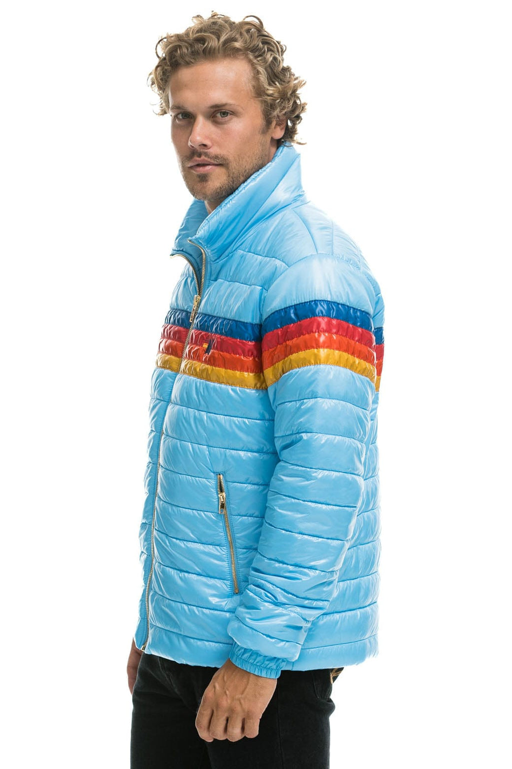 Classic 4 STRIPE TRAVELER JACKET - GLOSSY SKY