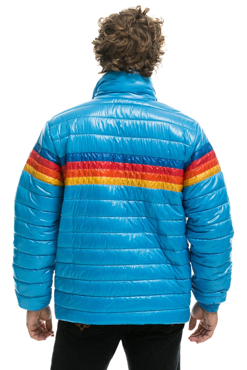 Classic 4 STRIPE TRAVELER JACKET - OCEAN GLOSSY
