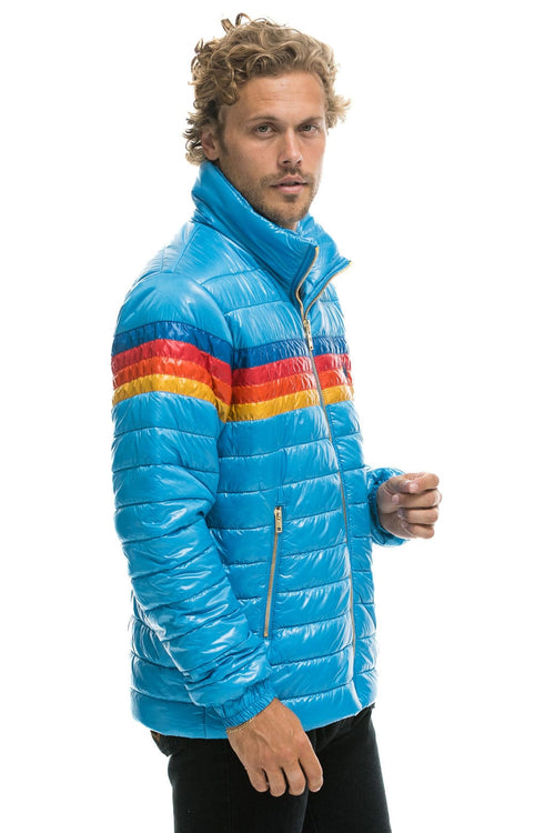 Classic 4 STRIPE TRAVELER JACKET - OCEAN GLOSSY