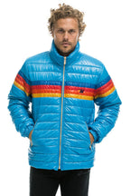 Classic 4 STRIPE TRAVELER JACKET - OCEAN GLOSSY