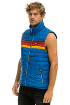 Classic MENS 4 STRIPE VEST - SNORKEL BLUE