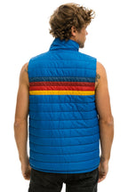 Classic MENS 4 STRIPE VEST - SNORKEL BLUE