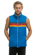 Classic MENS 4 STRIPE VEST SHERPA- SNORKEL BLUE
