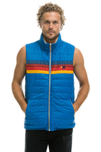 Classic MENS 4 STRIPE VEST SHERPA- SNORKEL BLUE