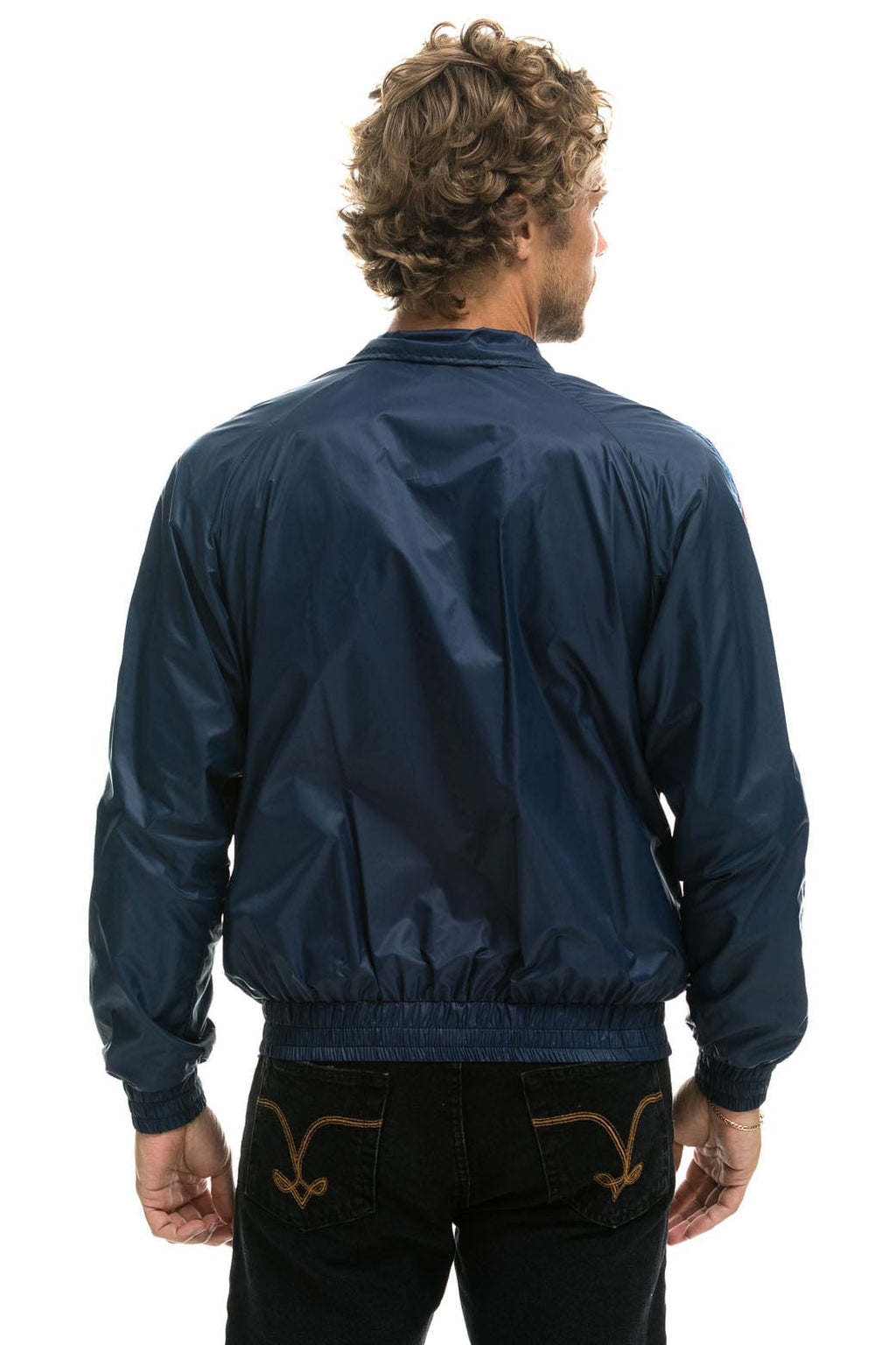 Classic MENS 4 STRIPE WINDBREAKER - NAVY