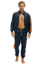 Classic MENS 4 STRIPE WINDBREAKER - NAVY