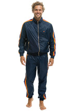 Classic MENS 4 STRIPE WINDBREAKER - NAVY