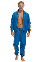 Classic MENS 4 STRIPE WINDBREAKER - SNORKEL BLUE