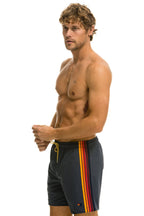 Classic MENS 5 STRIPE FLEX SHORTS 7 INCH - TITANIUM