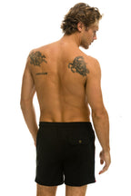 Classic MENS 5 STRIPE FLEX SHORTS - BLACK