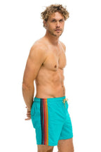 Classic MENS 5 STRIPE FLEX SHORTS - JADE