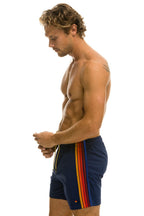 Classic MENS 5 STRIPE FLEX SHORTS - NAVY