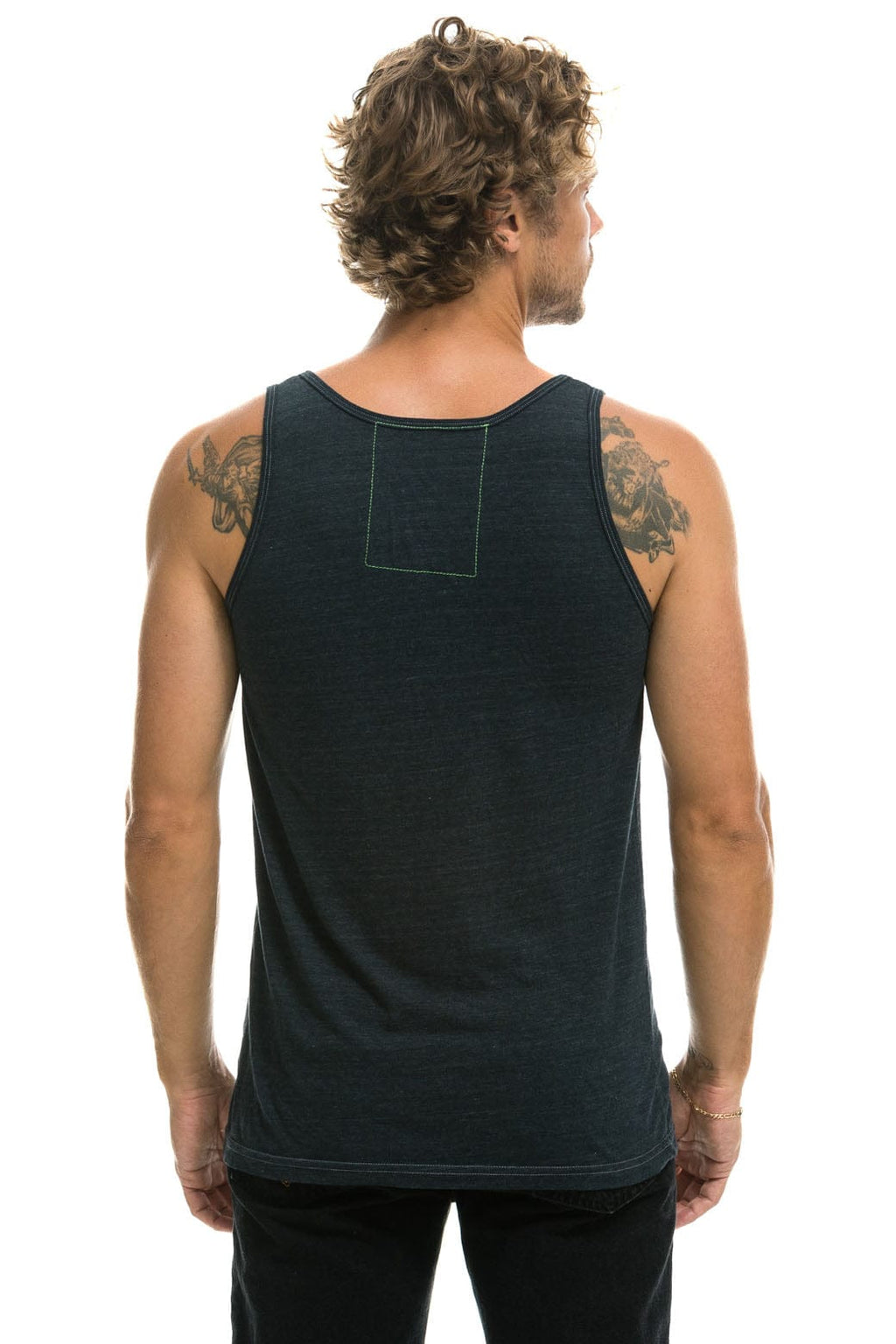 Classic MENS AVIATOR NATION VENICE TANK - CHARCOAL