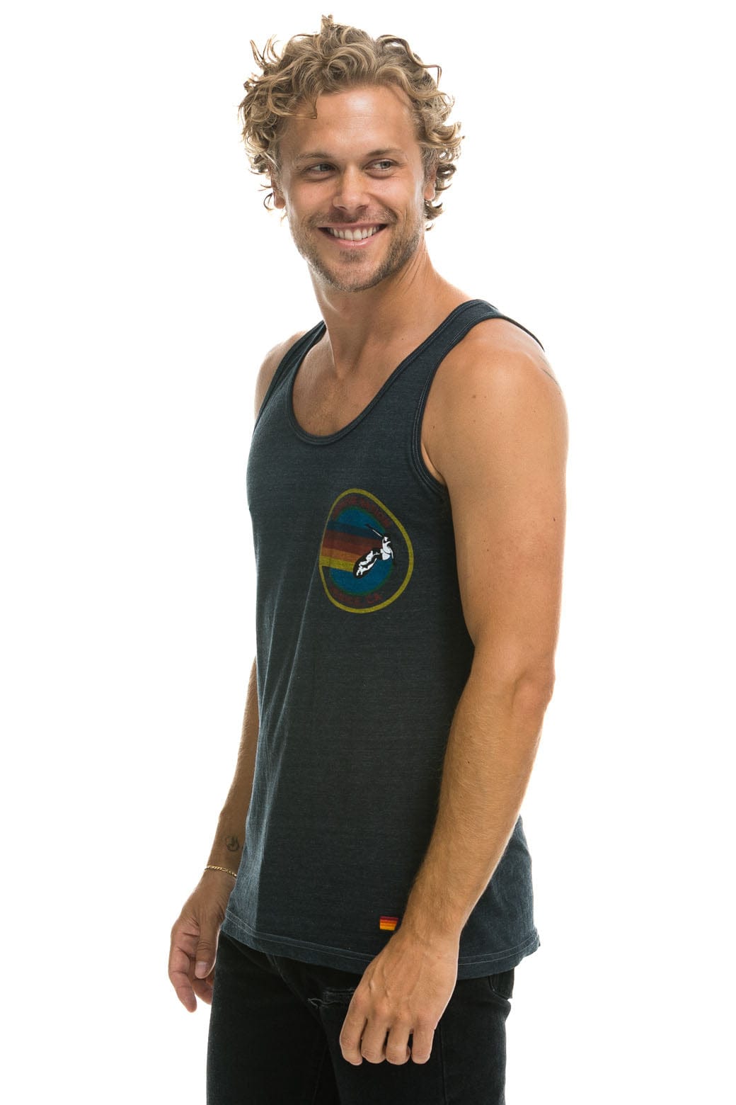 Classic MENS AVIATOR NATION VENICE TANK - CHARCOAL