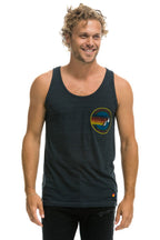 Classic MENS AVIATOR NATION VENICE TANK - CHARCOAL