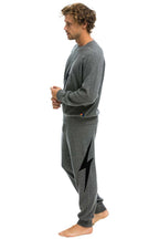 Classic MENS BOLT CASHMERE LIGHT SWEATER PANT - DEEP HEATHER BLACK BOLT