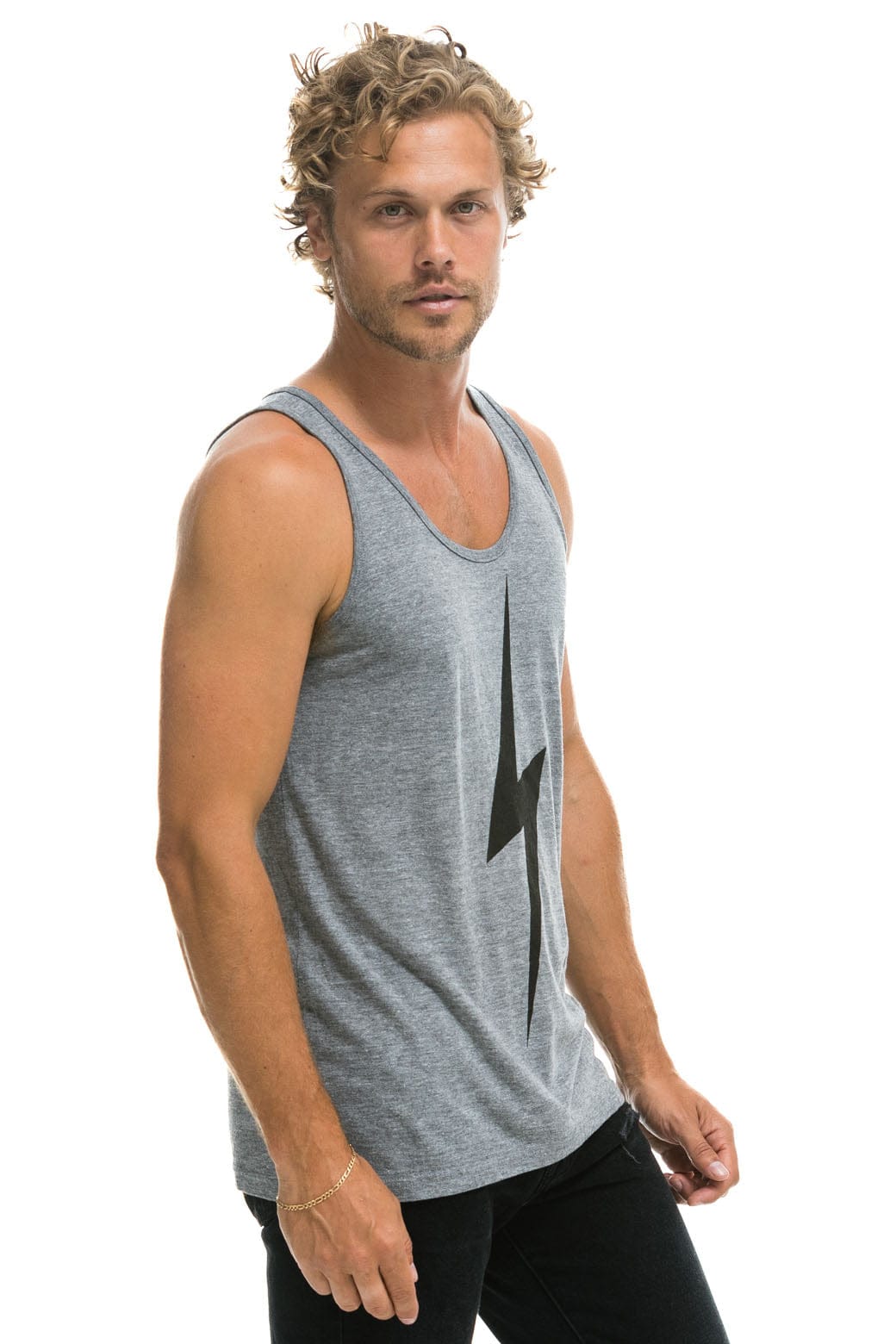 Classic MENS BOLT TANK - HEATHER GREY