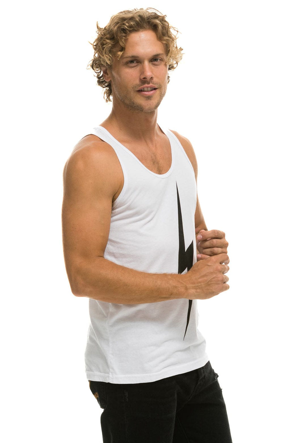 Classic MENS BOLT TANK - WHITE