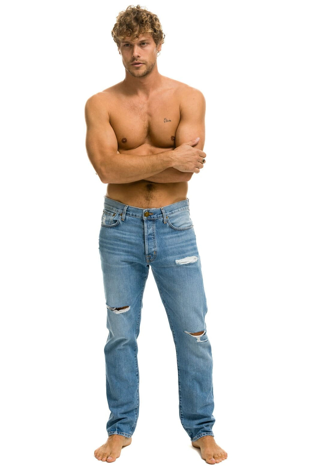 Classic MENS CLASSIC STRAIGHT LEG DENIM JEAN - SUPER LIGHT