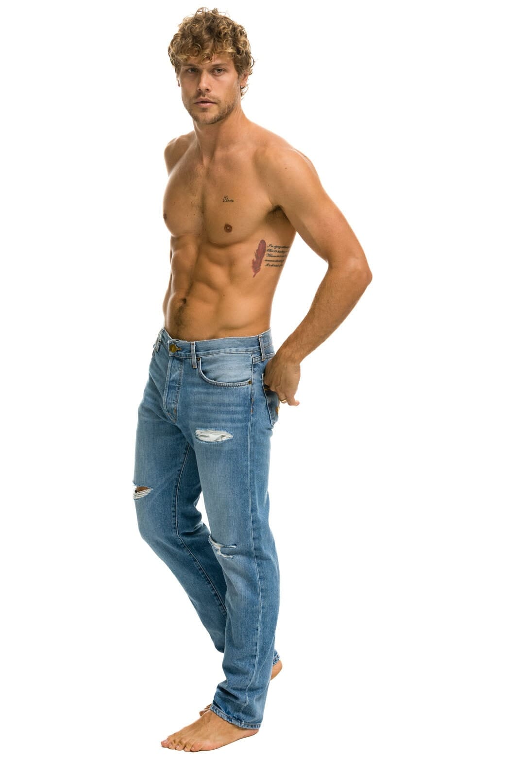 Classic MENS CLASSIC STRAIGHT LEG DENIM JEAN - SUPER LIGHT
